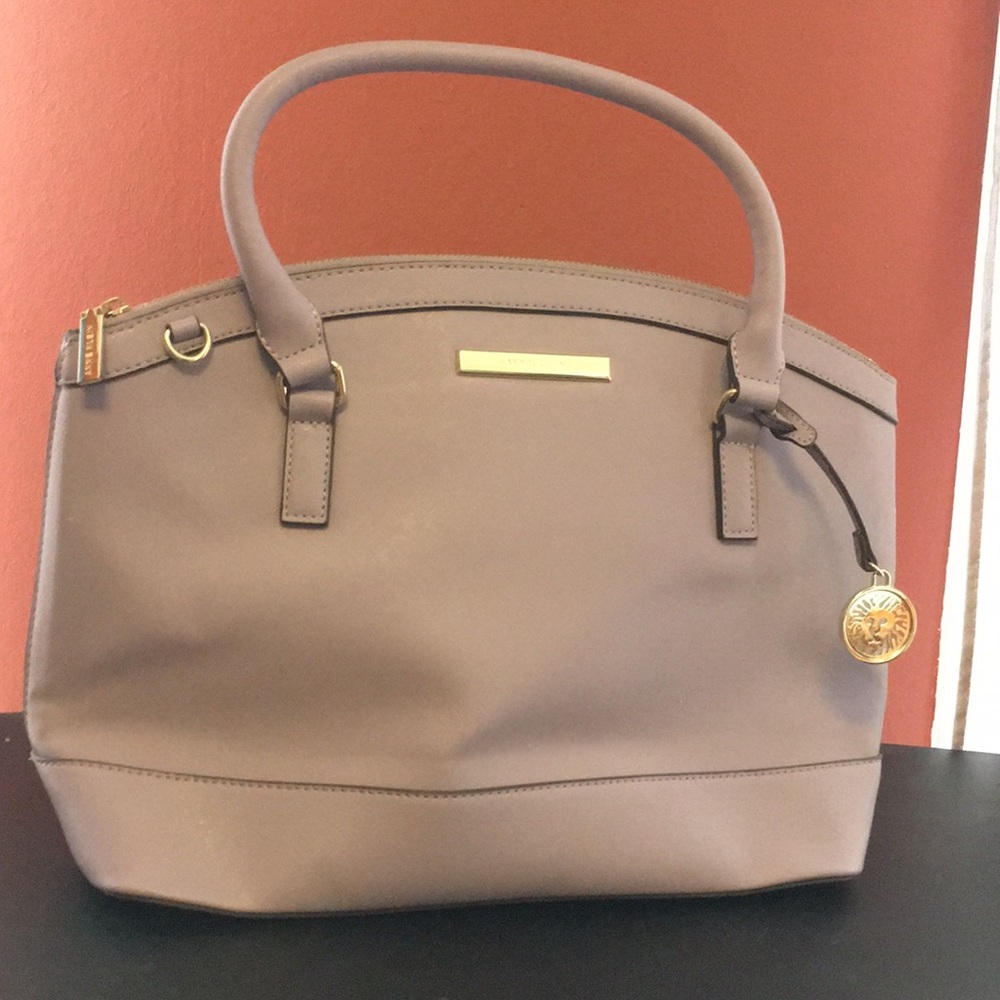 Anne Klein Lavendar Purse With Crossbody Strap
